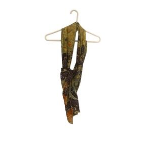 Floral Print Scarf Lightweight Elegant Accessory Fashionable Women